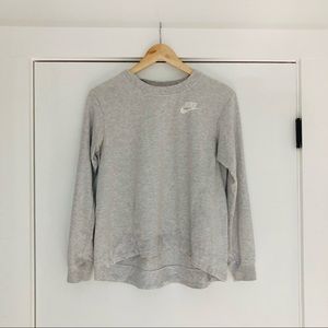 Nike high-low light gray Sweatshirt S